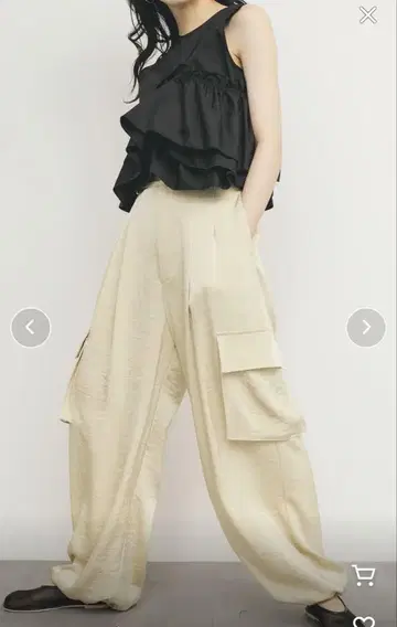 KBF 새틴 카고 팬츠