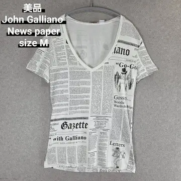 새상품급 John Galliano News paper print