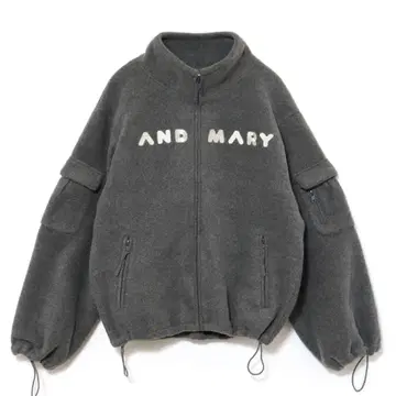 andmary Mary 로고 플리스 재킷 정품
