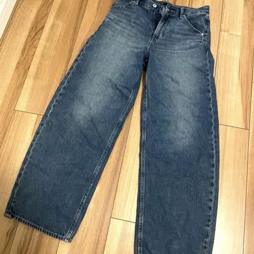 UNIQLO 배기 커브 청바지 67 BLUE 24