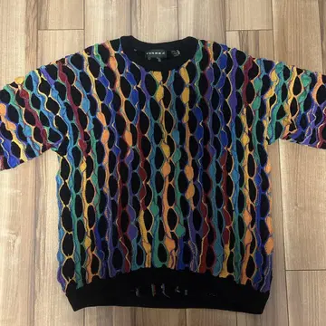 TUNDRA 90s 3d 니트 vintage biggie coogi