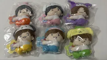 나니와단시 산리오 마스코트 봉제 인형 6개 세트