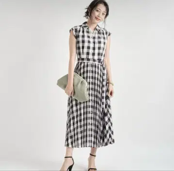 JUSGLITTY 깅엄 체크 원피스