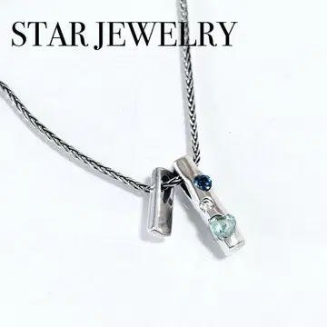STAR JEWELRY 컬러 스톤 플레이트 목걸이 M255053