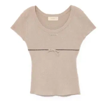ANDMARY Putty ribbon tops beige