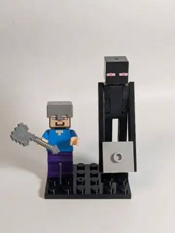 마인크래프트 스티브 엔더맨 피규어 세트