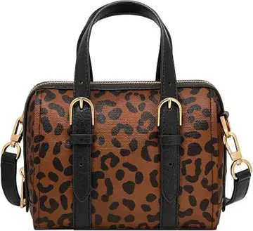 정가 41,800엔 FOSSIL CARLIE 사첼백 레오파드