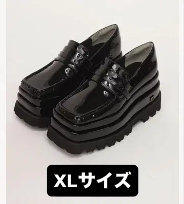 Darich 에나멜 플랫폼 로퍼 BLACK XL 사이즈