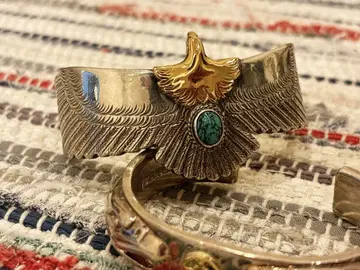 퍼스트 애로우즈 터콰이즈 이글 뱅글 L First arrows