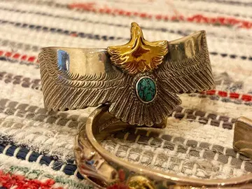 퍼스트 애로우즈 터콰이즈 이글 뱅글 L First arrows