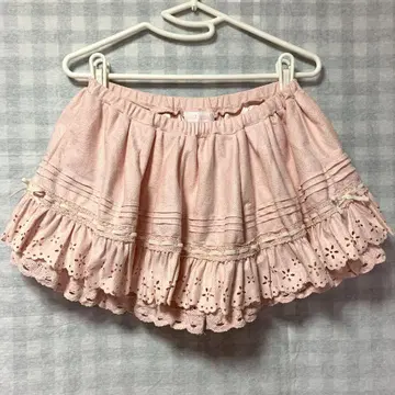 LIZLISA 핑크 프릴 치마바지