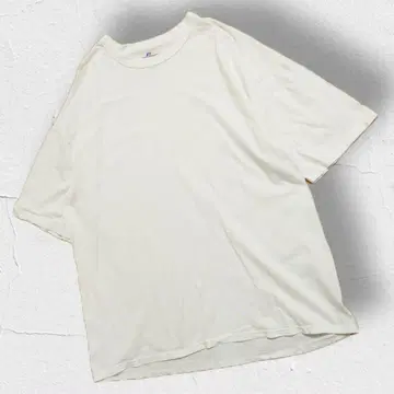 러셀 애슬레틱 크루넥 T셔츠 무지 원 포인트
