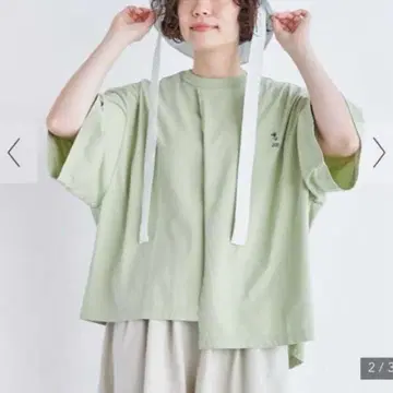 buoybuoy ORGANIC 강연 SLIT 티셔츠(green tea)