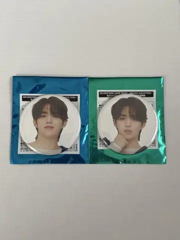 SEVENTEEN 세부치 cafe 2023 에스크푸스 캔뱃지 2개 세트