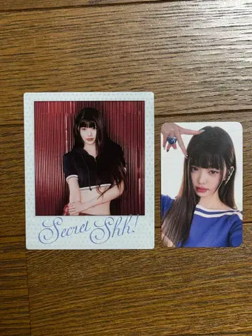 IVE Secret Shh! 폴라로이드 트레이딩 카드 원영