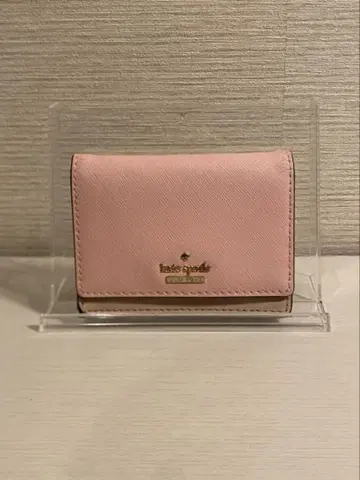 [ kate spade ] 접이식 지갑 코인 케이스 핑크 체인 포함