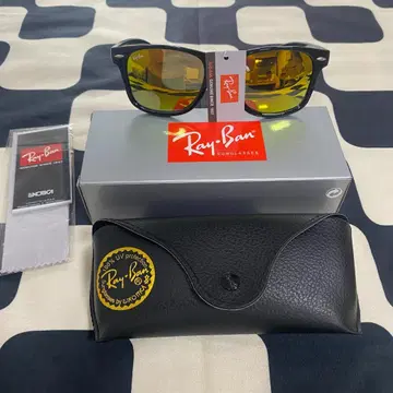 [ 새상품 ] Ray-Ban 블랙 프레임 x 골드 컬러 렌즈 당일 발송