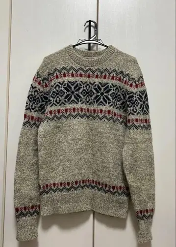 90s L.L.Bean 페어아일 패턴 울 니트 스웨터 M 사이즈