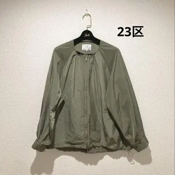 23구 라이트 아우터 발수 노카라 블루종 점퍼 카키