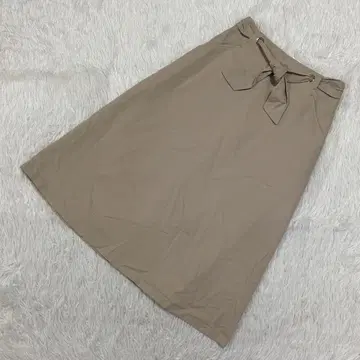 NATURAL BEAUTY BASIC 플레어 스커트 베이지 S 심플