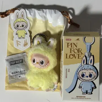 LABUBU 러브러브 봉제 인형 펜던트 PIN FOR LOVE F