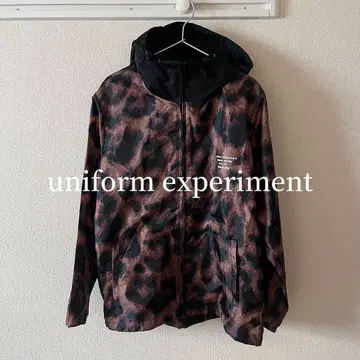 유니폼 익스페리먼트 레오파드 무늬 마운틴 후드티 나일론