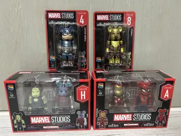MARVEL STUDIOS BE@RBRICK 해피 복권 4개 세트