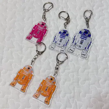 스타 워즈 starwars r2d2 키링 아크릴 키링 핑크