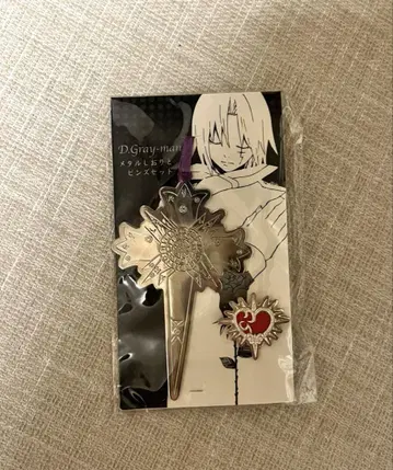D.Gray-man D그레이맨 메탈 책갈피 핀즈 세트  레어