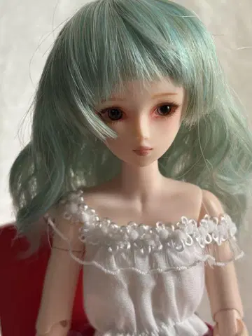 인형 가발 4inch 그린 롱