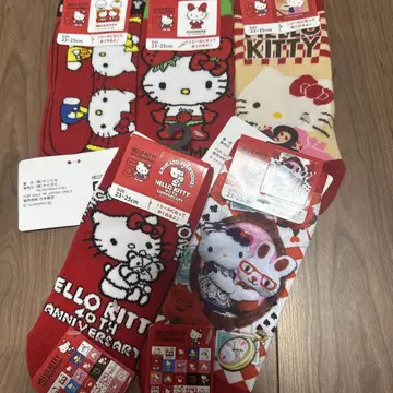 헬로키티 50주년 기념 삭스 5족 세트 양말 kitty