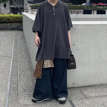 super baggy flare denim pants