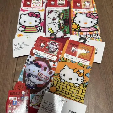 헬로키티 50주년 기념 삭스 5켤레 세트 양말 kitty