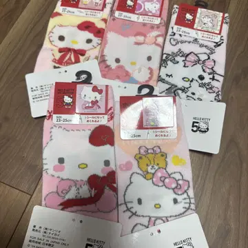 헬로키티 삭스 6족 세트 23-25cm