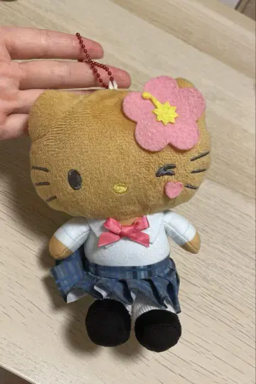 마스코트 파우치 갸루2 헬로키티 블랙갸루 일광화상 키티 산리오