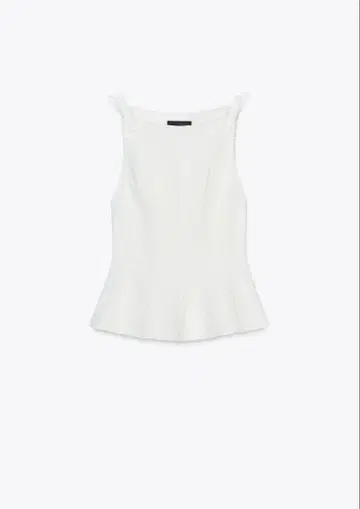 ZARA 페플럼 리본 상의