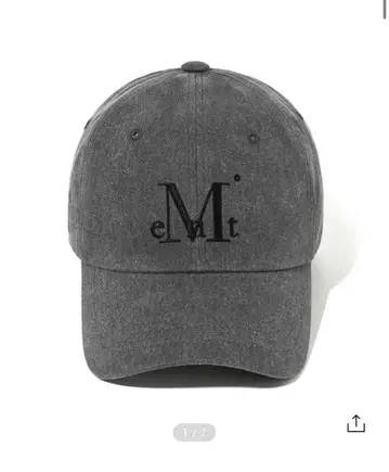 MUCENT 캡 dying gray denim