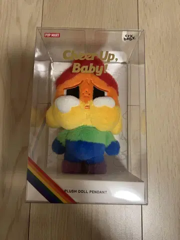 CRYBABY CHEER UP.BABY! 봉제 인형 펜던트 레인보우