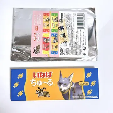 새상품 미사용 이나바 츄르 몬헌 몬스터 헌터 캔뱃지 콘가리