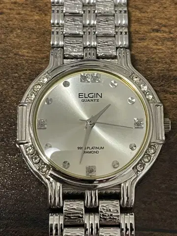 ELGIN FK-1057-E 플래티넘999.5 DIAMOND 손목시계