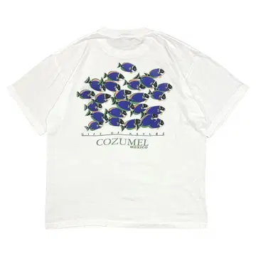 90s 빈티지 T셔츠 멕시코 수베니어 싱글 스티치 희귀 패턴