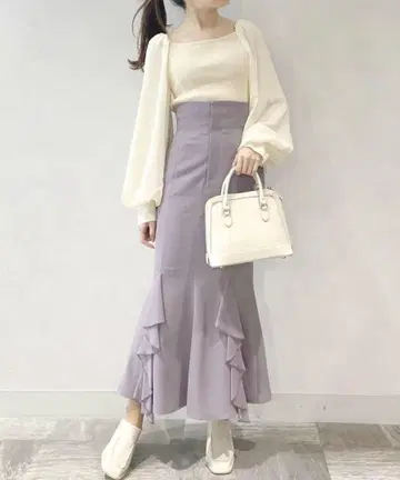 COCO DEAL 프릴 머메이드 스커트