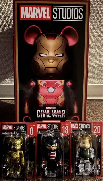 SP상 BE@RBRICK 400% IRON MAN Mark 46 덤 3체