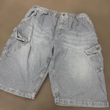 BIG 사이즈 레어 오슈코시 히코리 데님 카고 팬츠