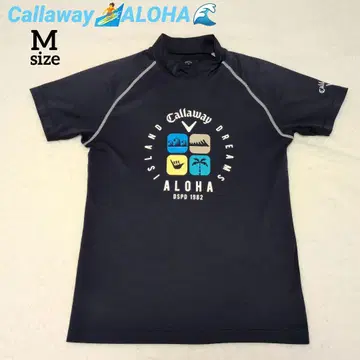 캘러웨이 ALOHA 반팔 모크넥 네이비 M