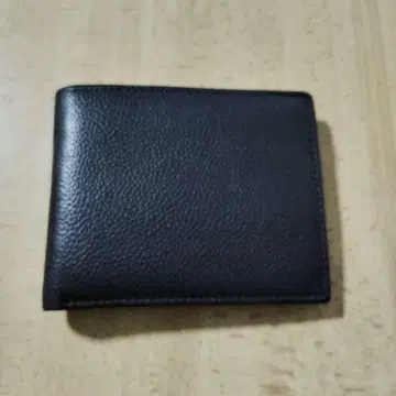 가죽 접이식 지갑 브라운