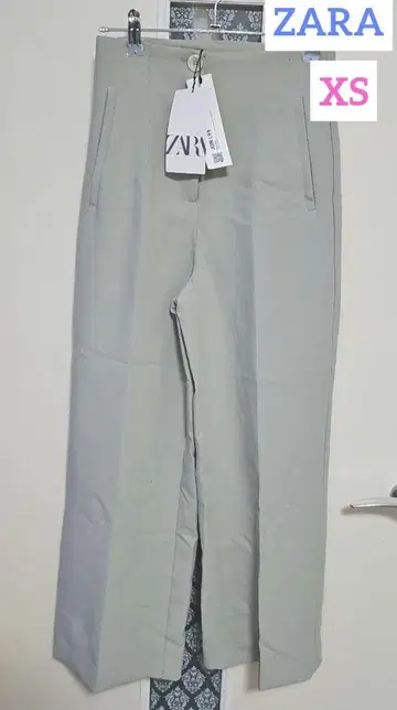 ZARA 슬랙스 XS 베이지 계열 와이드 팬츠