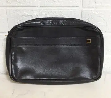 no38136 던힐 천연 가죽 가죽 세컨드 백 클러치백