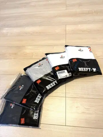 HANES BEEFY 헤인즈 비피 팩T셔츠