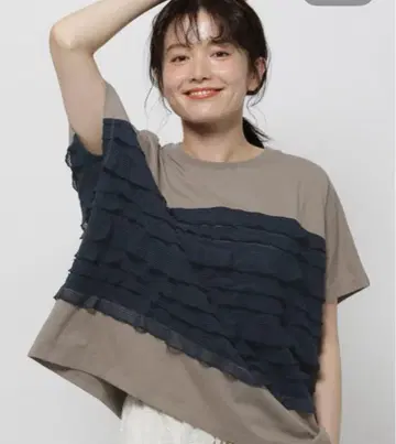 니코앤드 프릴 메쉬 프렌치 T